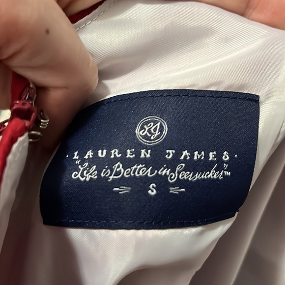 Cranberry seersucker dress - Picture 7 of 7